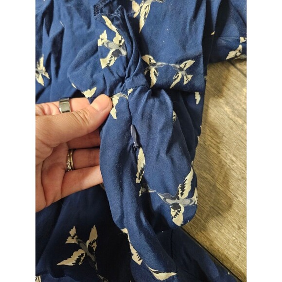 ASOS Blue Bird Dress Petite Size 6 Skater Vintage Style - Picture 6 of 12